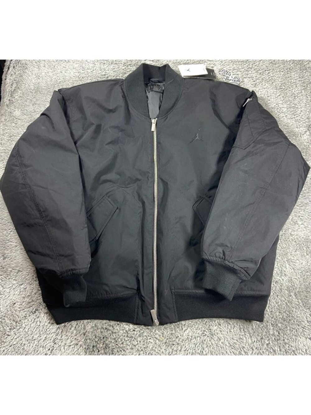Air Jordan Renegade Full Zip Bomber Jacket Size 2XL Men Black FV7267-010